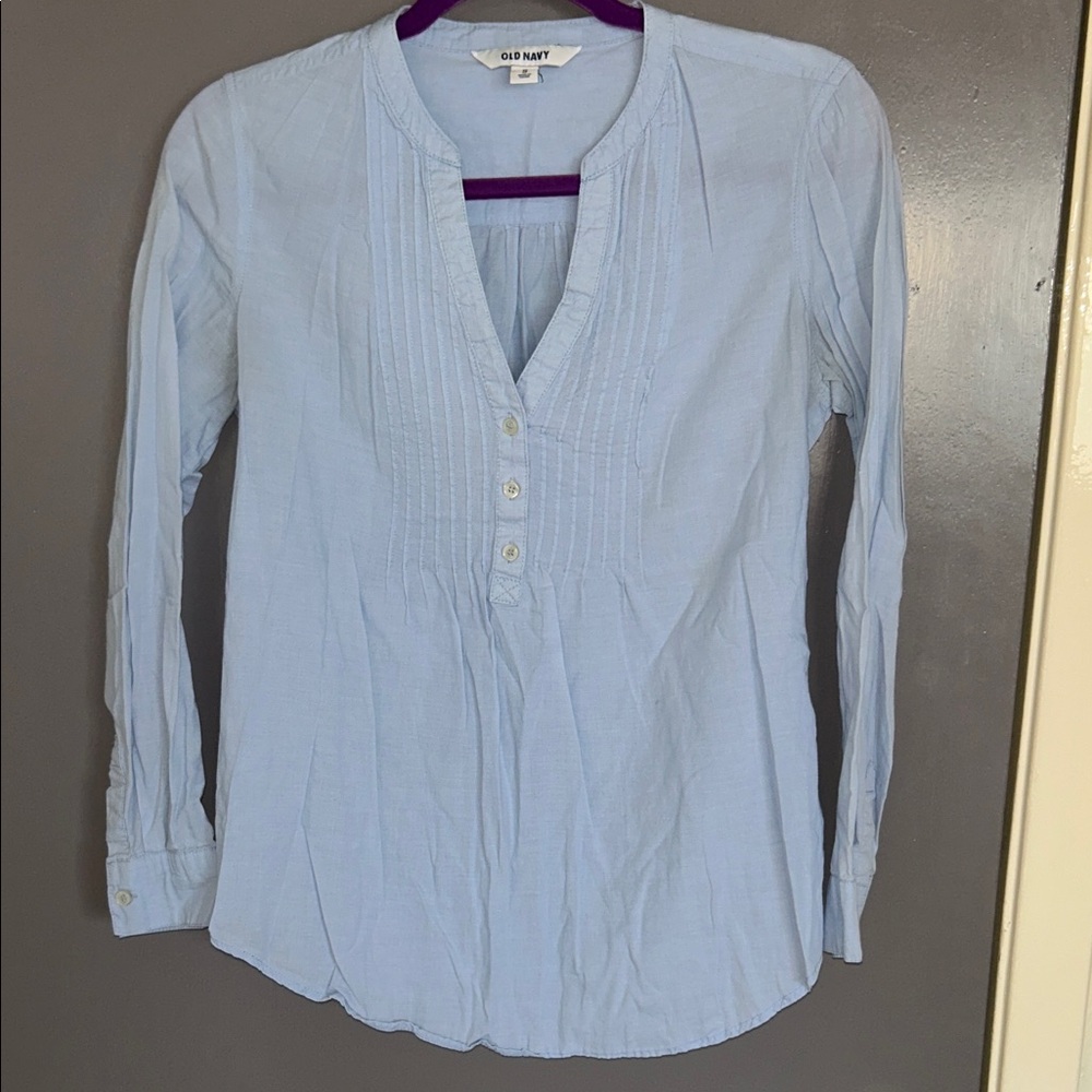 Old Navy Sky Blue Women's Blouse